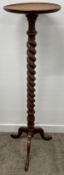 Torchere plant stand on a barley twist column Ht 125cm