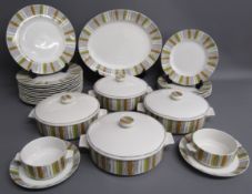 Midwinter 'Sienna' comprising 4 tureens, serving plate, 12 dinner plates, 6 salad plates, 2 bowls