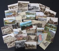 Selection of Postcards (uncounted 200+) featuring Scotland, Yorkshire, Cumbria, Derbyshire etc.