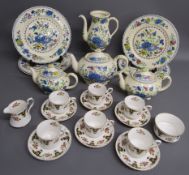 Royal Stafford tea set and Mason's 'Regency' plates and teapots