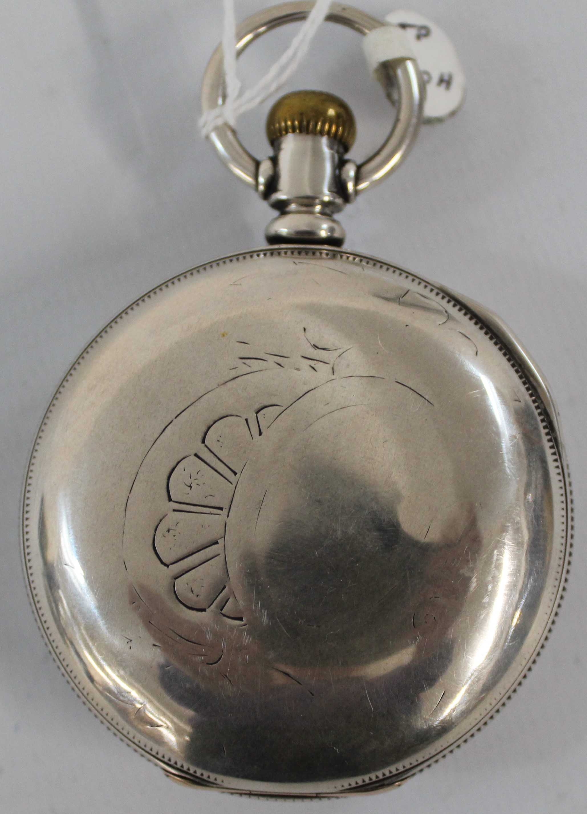 Seth Thomas 15 jewel open face pocket watch (Chautauqua) in coin silver case - Image 2 of 2