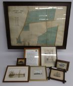 Collection of Lincolnshire maps and pictures - Westyard Farm Hibaldstow field areas map, Market