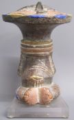African grain figure of fertility - 16.5cm tall