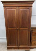 Modern hardwood wardrobe Ht 195cm W 108cm D 59cm