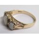9ct gold opal and ruby ring - ring size O/P - total weight 3.3g (slight damage to 2 opals) - Image 8 of 9