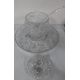 Cut glass punch bowl with ladle and eleven single handled matching glasses on cut glass tray. - Image 2 of 2