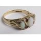 9ct gold opal and ruby ring - ring size O/P - total weight 3.3g (slight damage to 2 opals) - Image 9 of 9