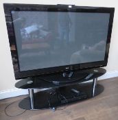 An LG flat screen 60