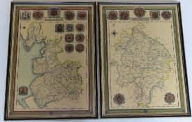 Prints of Lancashire and Warwickshire engraved for Lewis' topographical dictionary,