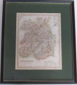 Map of Shropshire drawn and engraved by J Archer for Dugdales England and Wales,
