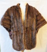 A vintage fur shawl.