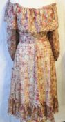 A 1970s vintage Karida floral dress.