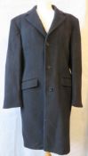 A 75% wool black coat by M&S size Medium 38-40
