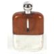 A James DIxon & Son 3/8 pint spirit flask with plated screw on lid and detachable drinking cup, - Image 1 of 5