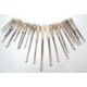 A group of twenty two late 19th/early 20th Century silver and steel button hooks, various dates/ - Image 1 of 4