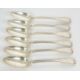 Six George III silver fiddle and thread pattern tablespoons, London 1819, makers mark William Ely - Image 1 of 2