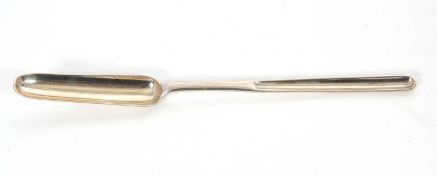 A George III silver double ended marrow scoop, hallmarked for London 1811, makes mark is Robert
