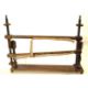 19th century mahogany and painted faux rosewood tapestry or needlework stretcher with period painted - Image 3 of 3