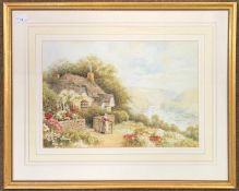 R.Thronton (British, 19th century), watercolour and gouache, signed, 35x50cm, framed and glazed.
