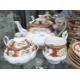 A Royal Albert tea set in the Lady Hamilton pattern comprising teapot, milk jug, sucrier and - Image 4 of 4