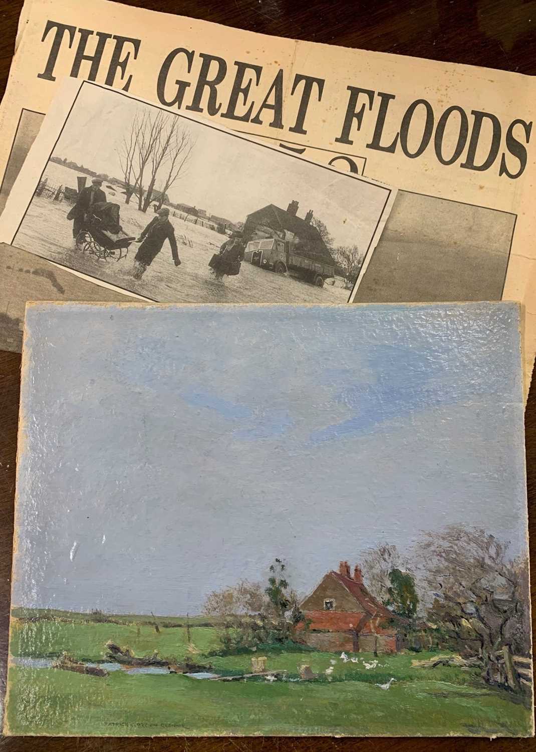 Patrick Gordon Glennie (1881-1953), Snettisham, oil on board, signed, 21.5x25.5cm, unframed. Plus
