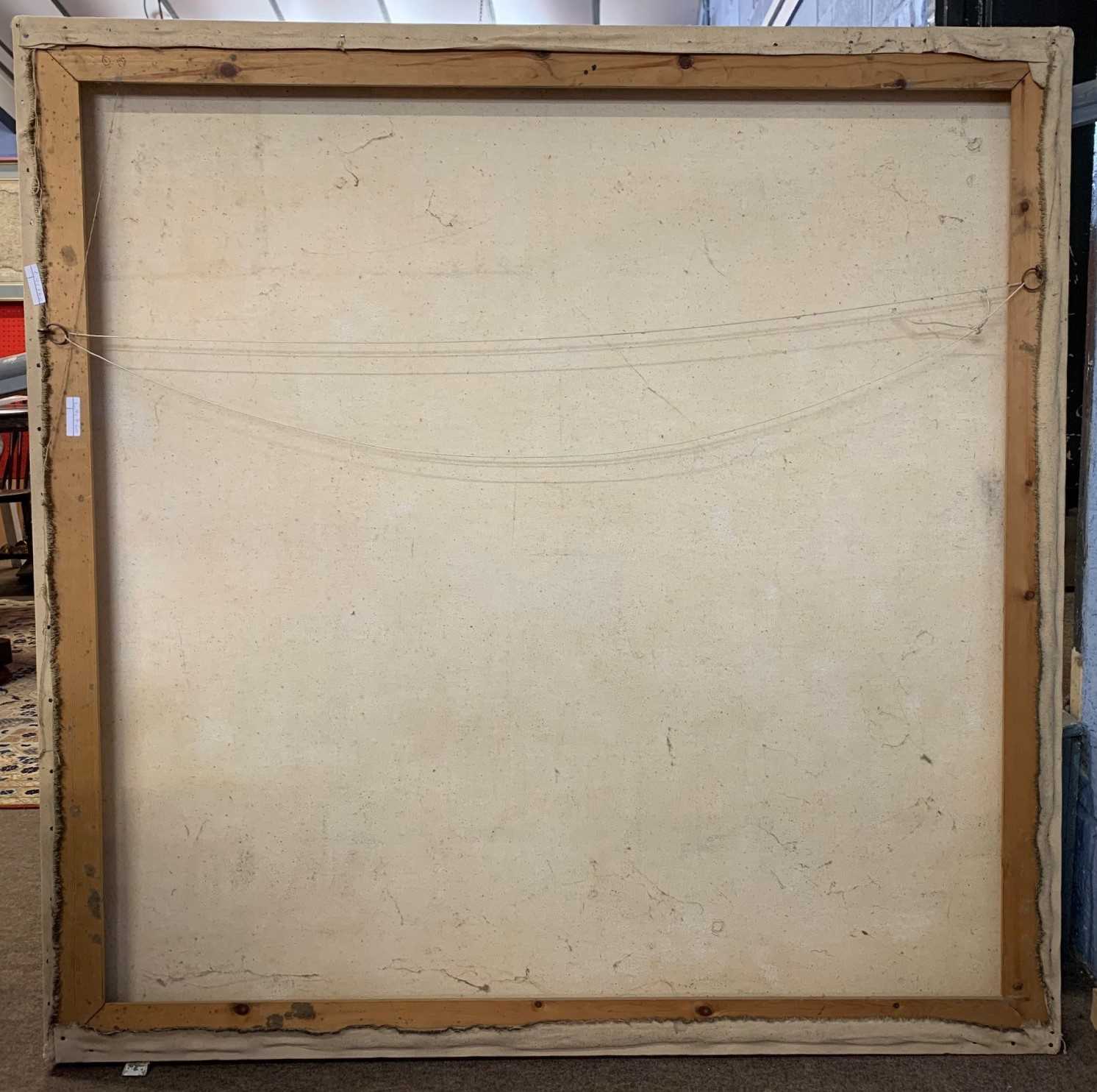 British School, 20th century, Landscape view over woodland and large clouded skyline, bears - Image 3 of 3