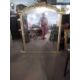 Large 19th century gilt framed overmantel mirror with domed top and a frame decorated with applied - Image 2 of 4