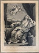 Sir Robert Strange (1721-1792) after Guido Reni, 'Sancta Maria Magdalena. Mary Magdalen', engraving,