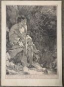Claude Mellan (1598-1688), St. John the Baptist in the wilderness, engraving, circa 1629, left