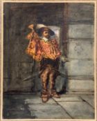 Attributed to James Dromgole Linton (1840-1916), attribution label on verso inscibed 