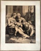 Nicolas Pitau the Elder (1632-1671), after Raphael, The Holy Family with John the Baptist and St