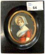 British School, circa 20th century, inscribed on verso: 'Lady Manners', bust portrait in oval,