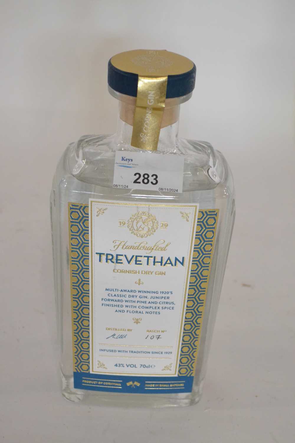Trevethan Cornish Dry Gin, UK - 43%, 1 bottle
