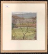 Susan Norman (British, 20th / 21st century), 'Fox Hill, Muckleburgh, Norfolk', pastel, initialed,