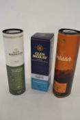 Whisky: to include Glenfiddich Rich Oak, Glen Marnoch Islay, Glen Moray Speyside, (3)