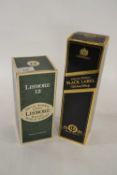 Johnny Walker Black Label Old Scotch Whisky, 12 Years, 1 Litre in presentation box together with