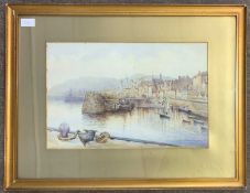 Ethel Sophia Cheeswright (British, 1874-1977), St Peter Port, Guernsey, watercolour, signed, 29x45.