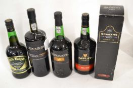 Port: to include Graham's Late Botteld Vintage Port 1988, Cockburns Special Reserve and three