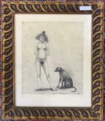Morgan Walker RA (British, 20th century), 'Imaginary Dog', limited edition etching, numbered 8/50,