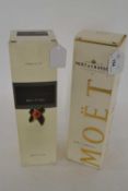 Champagne: Moet & Chandon Champagne Brut 1ER Cru, 750ml in presentation box, and Moet & Chandon