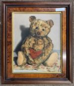 Edna Bizon (British, b.1929), Study of a Teddy Bear, oil on canvas, signed, 29x23cm, framed