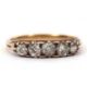 A five stone diamond ring, the five graudated old mine cut diamonds, total estimated approx. 1. - Image 1 of 6