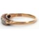 A five stone diamond ring, the five graudated old mine cut diamonds, total estimated approx. 1. - Image 6 of 6