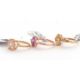 Three 9ct gemset rings: to include a 9ct single stone hexagonal morganite, with plain band - Image 3 of 3