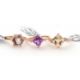 Three 9ct gemset rings: to include a 9ct single stone hexagonal morganite, with plain band - Image 1 of 3