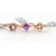 Three 9ct gemset rings: to include a 9ct single stone hexagonal morganite, with plain band - Image 2 of 3