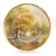 A Royal Worcester cabinet plate painted with a forest scene with bluebells, indistinctly signed - Image 2 of 4
