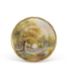 A Royal Worcester cabinet plate painted with a forest scene with bluebells, indistinctly signed - Image 1 of 4