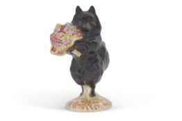 Beswick. Duchess with Flowers, from Beatrix Potter, very rare figurine, depicting a black dog