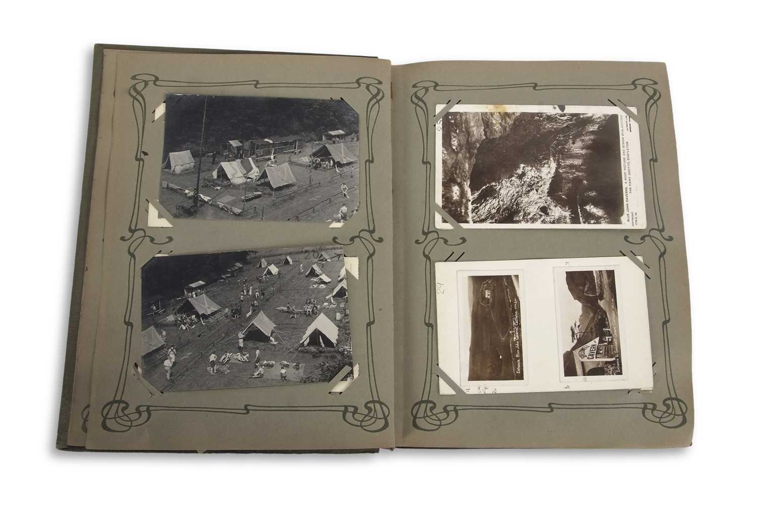 A photograph album mainly topographical views, some RP relating to Boy Scouts - Image 7 of 10